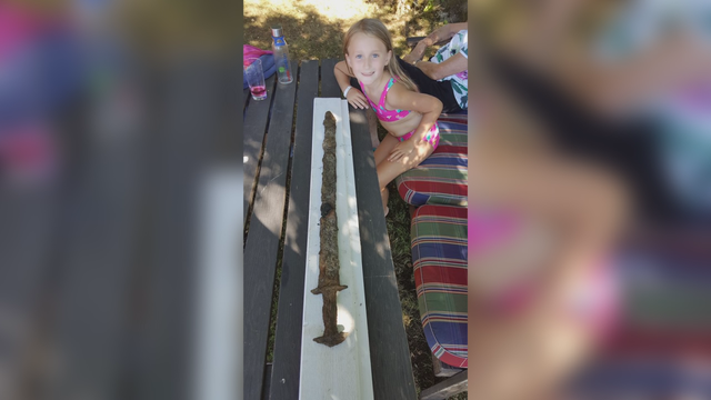 Girl from Minneapolis discovers pre-Viking era sword in Swedish lake