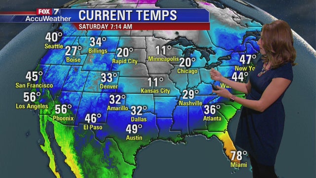 Saturday weather forecast for 11/10/18