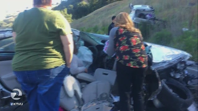 Sonoma nurse miraculously survives car being ripped in half in Hwy 101 accident