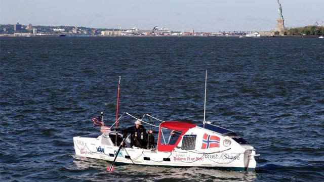 70-year-old Norwegian attempts to row across Atlantic Ocean