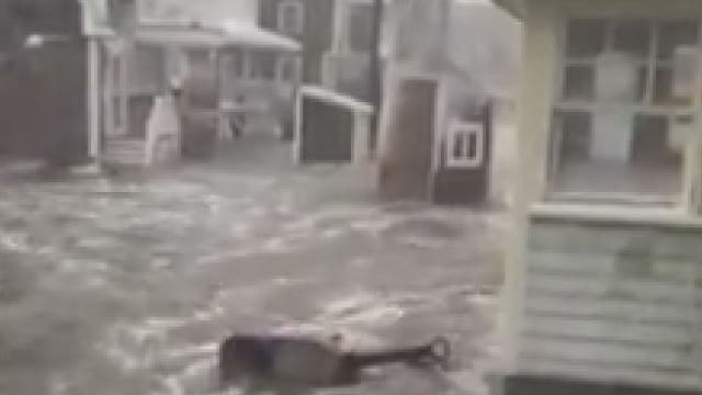 Storm brings flooding, hurricane-force winds to Massachusetts