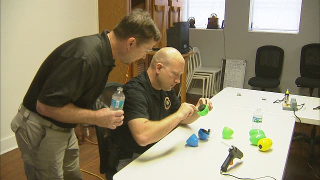 Beeping eggs: Bomb squad assembles very special gadgets