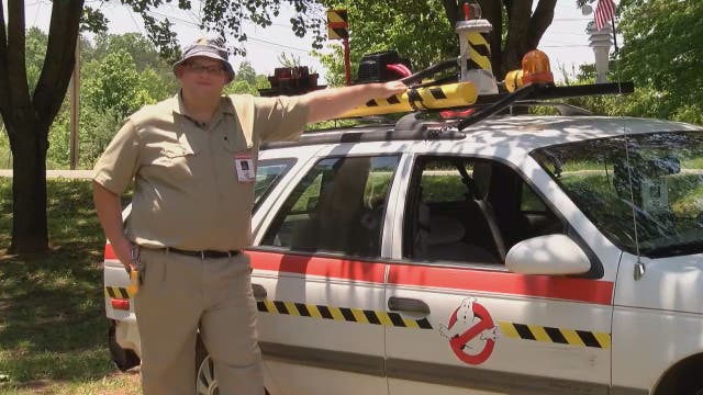 NC man turned his first car into Ghostbusters Ecto-1 replica