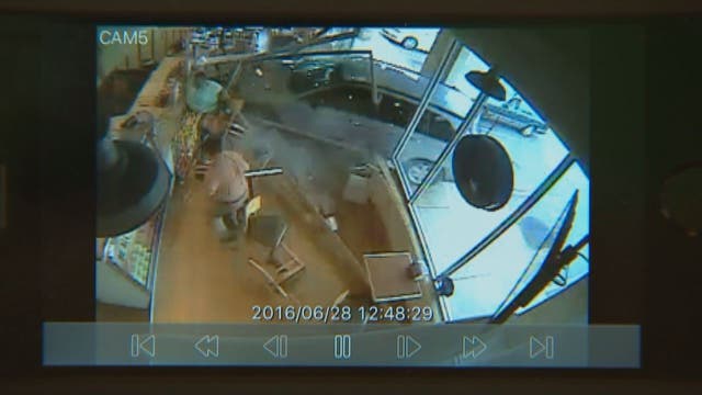 VIDEO: SUV slams into Manassas sub shop
