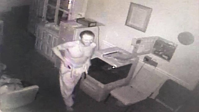 Police hunt for thief seen on camera taking dead man's clothes at funeral home