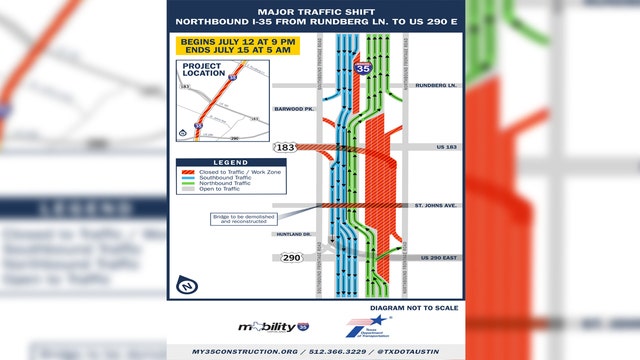 AVOID I-35: Major lane reductions scheduled this weekend