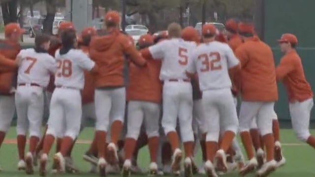 UT Longhorns baseball team sweeps LSU