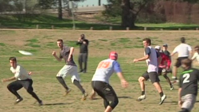 Ulitmate frisbee in Central Texas