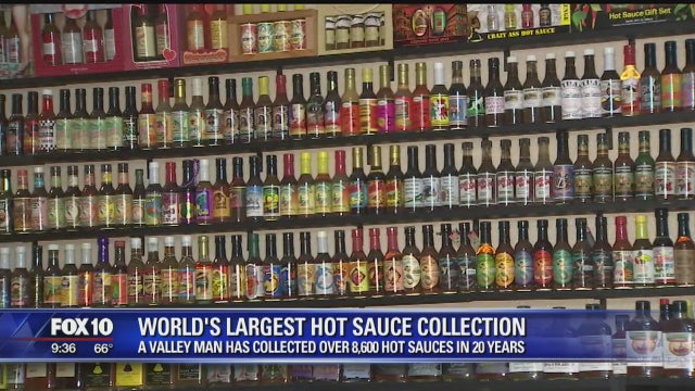 Arizona man has the world's largest hot sauce collection
