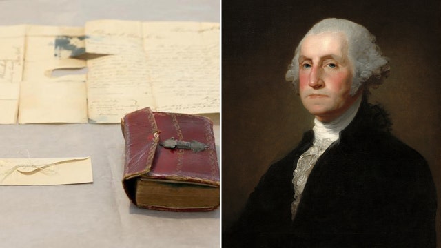 Rare lock of George Washington's hair found in book in New York college archives