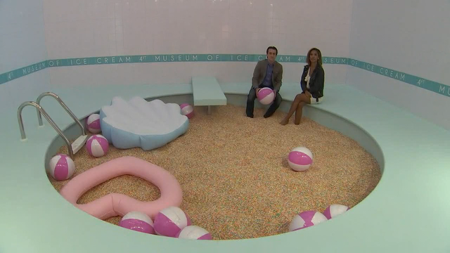 Inside the Sprinkle Pool at the Museum of Ice Cream in San Francisco