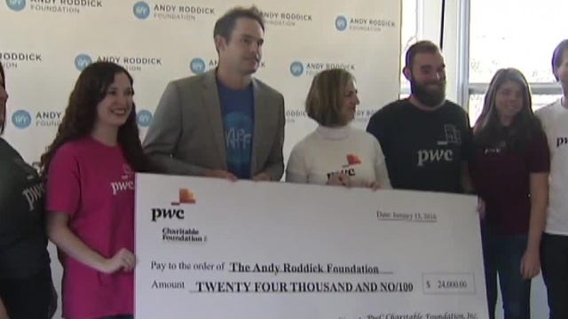 Andy Roddick Foundation receives $24,000