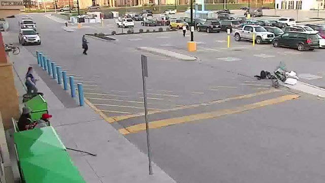 WATCH: Shoplifter falls flat on her face running out of Walmart