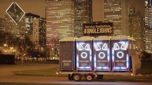 WATCH: Porta-potties sing "Go Cubs Go"