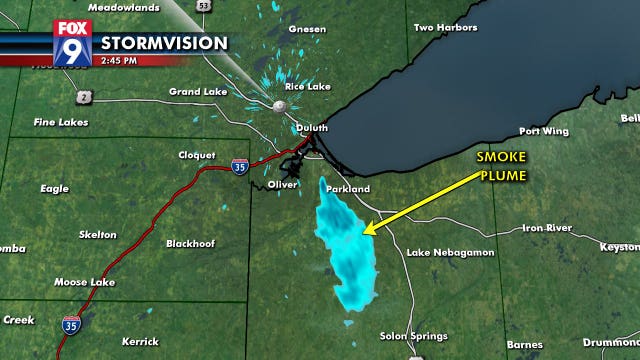 Smoke from Wisconsin oil refinery explosion shows up on radar
