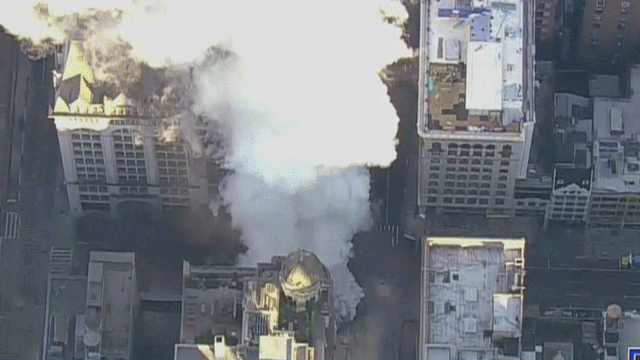 Hundreds displaced in NYC by steam pipe explosion