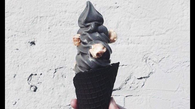 LA shop introduces 'goth' black ice cream