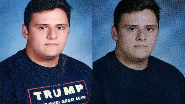 NJ teen's 'Trump' t-shirt reportedly blacked-out in yearbook photo