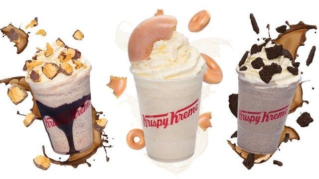 Krispy Kreme adds doughnut shakes to menu