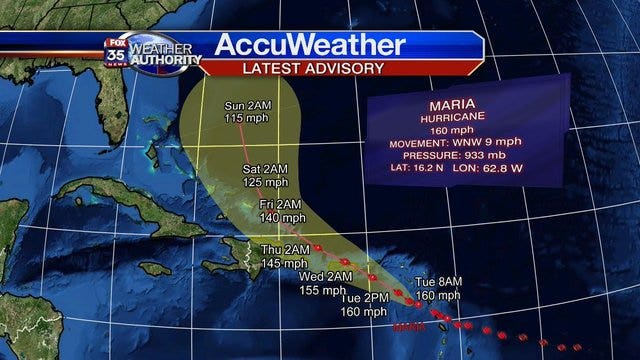 Hurricane Maria causes widespread devastation in the Caribbean