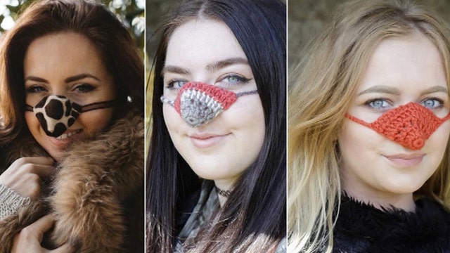 Nose warmers are like earmuffs for your nose