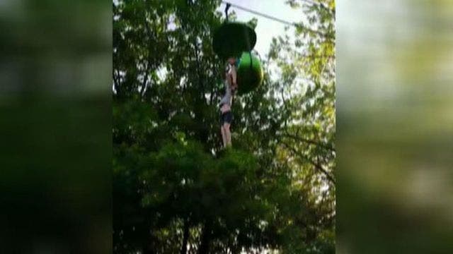Dramatic video shows teen falling from Six Flags ride