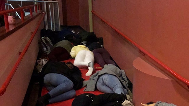 Stranded students, staff spend night at NJ schools