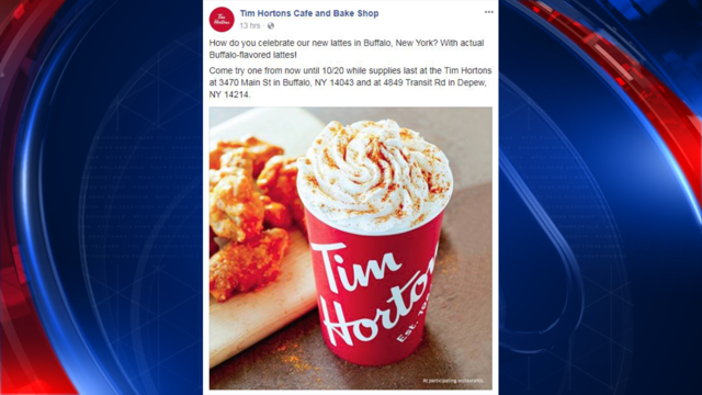 Canadian coffee chain combines latte with Buffalo Sauce