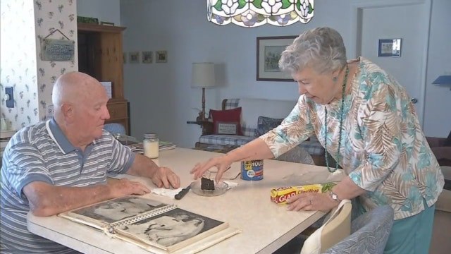 After 61 years, couple still eating original wedding cake