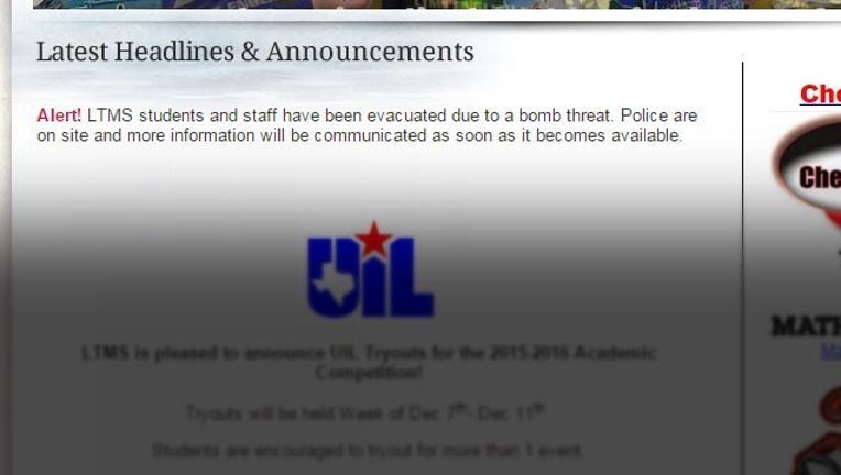 No bomb found after threat at Lake Travis Middle School