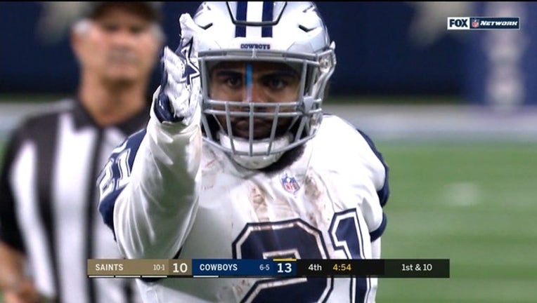 COWBOYS SAINTS Zeke first down-409650