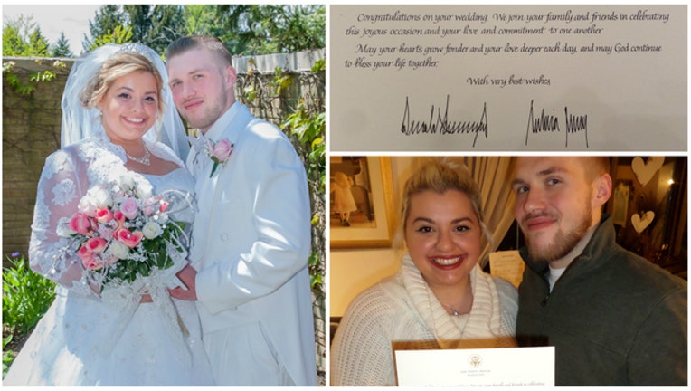 Congratulations letter to Timothy and Brianna Dargert-404023