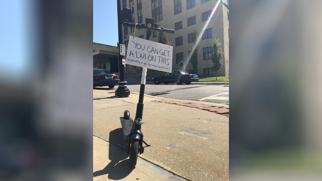 Man arrested on suspicion of DUI after ramming Bird scooter into police SUV, leaving ‘face print'