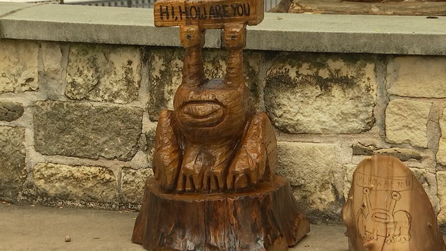 Austin teacher honors Daniel Johnston with chainsaw art