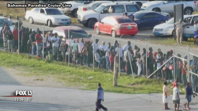 Cruise ship brings 1,100 Bahamas evacuees to South Florida