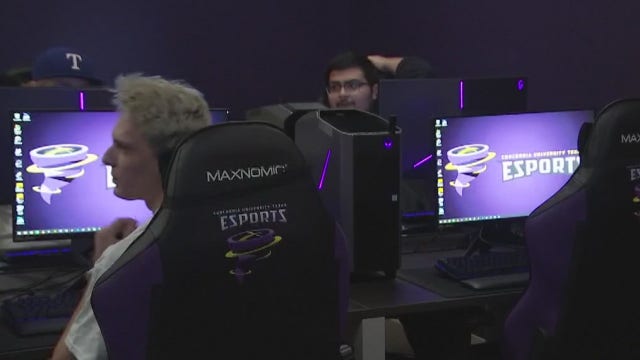 Future competitive gamers training at Concordia University's new 'Esports Arena'