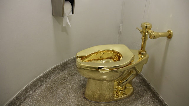 Solid gold toilet stolen from Winston Churchill's birthplace