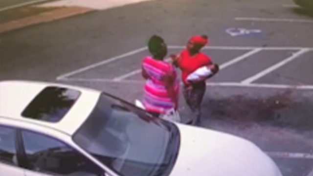 Shocking video shows woman drop baby during fight outside beauty store, causing fatal injuries