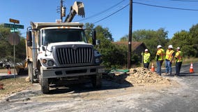 Water main break, not sink hole, in Southwest Austin