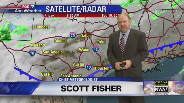 Evening weather forecast for Friday, February 16, 2018