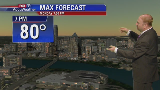 Evening weather forecast for Monday, April 16, 2018