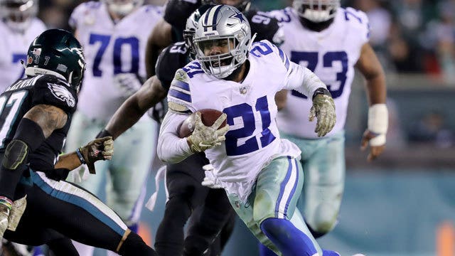 Elliott, Prescott lead Cowboys past Eagles 27-20