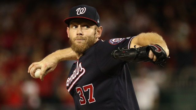 Strasburg Ks 12, Nats top Cards 8-1; 1 win from World Series