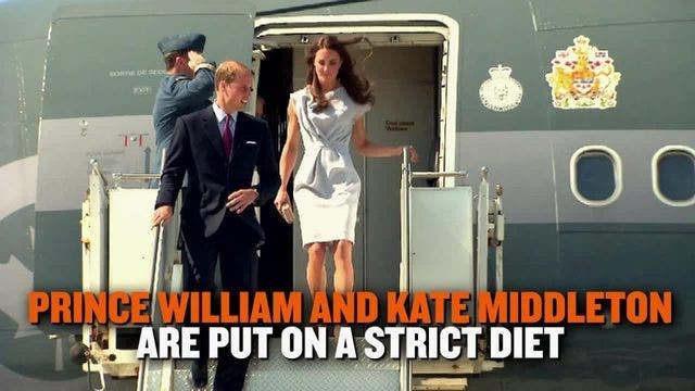 The royal family has a strict travel diet