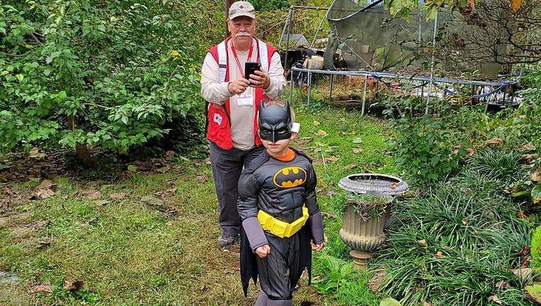 One kindhearted sheriff's officer in North Carolina wanted to ensure a local boy could enjoy a “normal as possible” Halloween after the child’s family lost their home and belongings in a devastating fire. The deputy surprised the youngster with a Batman costume to replace the outfit destroyed in the blaze. (Edneyville Fire and Rescue)