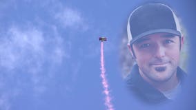 Family honors late firefighter with a memorial in the sky