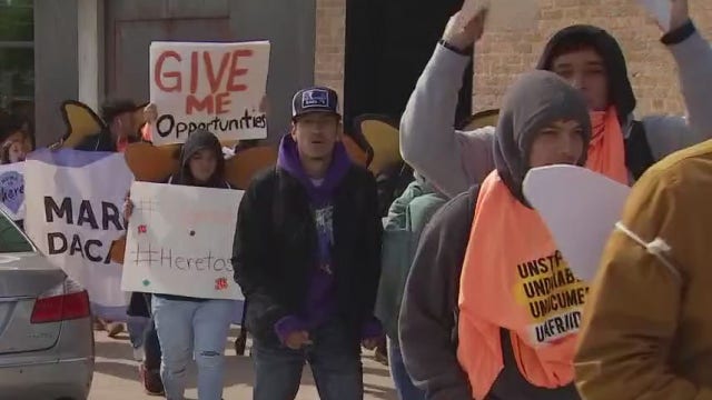 DACA supporters march in Austin as Supreme Court hearing begins