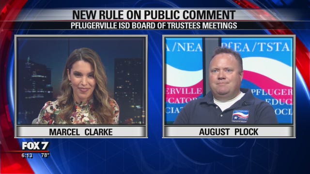 FOX 7 Discussion: Pflugerville ISD Board of Trustees changes rule on public comment