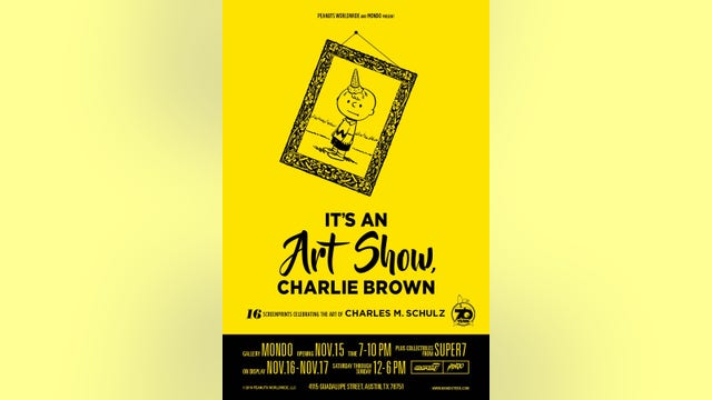 Charlie Brown art show comes to Austin