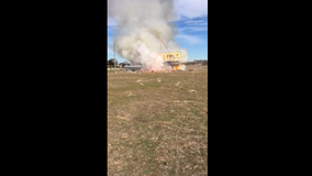 Fireworks stand catches fire in Georgetown